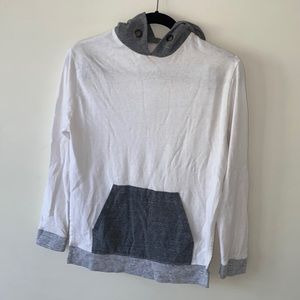 Monrow Multi color pull over hoodie sweatshirt